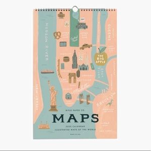 Rifle Paper Co maps 12 month calendar